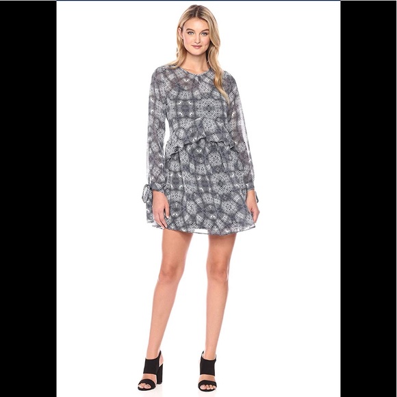 Sam Edelman Dresses & Skirts - Sam Edelman Women’s Tie Sleeve Blue snake skin,NWT